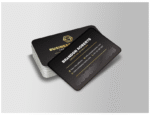 Rounded Corner Gold Foil Spot UV Matt Lamination 400gsm